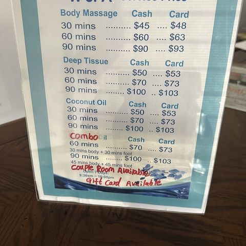 W Spa Massage(body&foot), massage spa in Salinas, CA